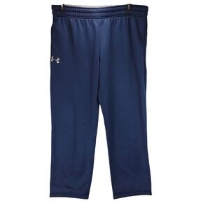 Under Armour Storm1 Navy Blue Fleece Sweatpants Mens 2XL Loose Fit Joggers